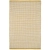 dywan retro żółty mango 70x130 cm w drobną kratkę z ecru wełną