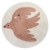 Okrągły różowy dywan dziecięcy z białym ptaszkiem Bohemian Bird Pink 120 cm – Lamps&Company.