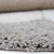 dywan dziecięcy okrągły taupe z motywem stokrotki, styl boho, średnica 120 cm, miękki pluszowy dywan do pokoju dziewczynki lub chłopca