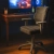 nowoczesne krzesło do nauki i gamingu w kolorze czarnym z białą lamówką