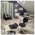 czarne krzesło velvetowe ergonomiczne Duo Loft Black do biurka dla chłopca