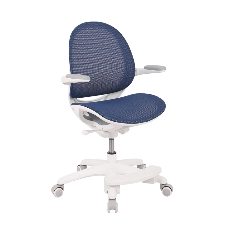 ergonomiczne krzesło dziecięce granatowo-niebieskie Spacetronik