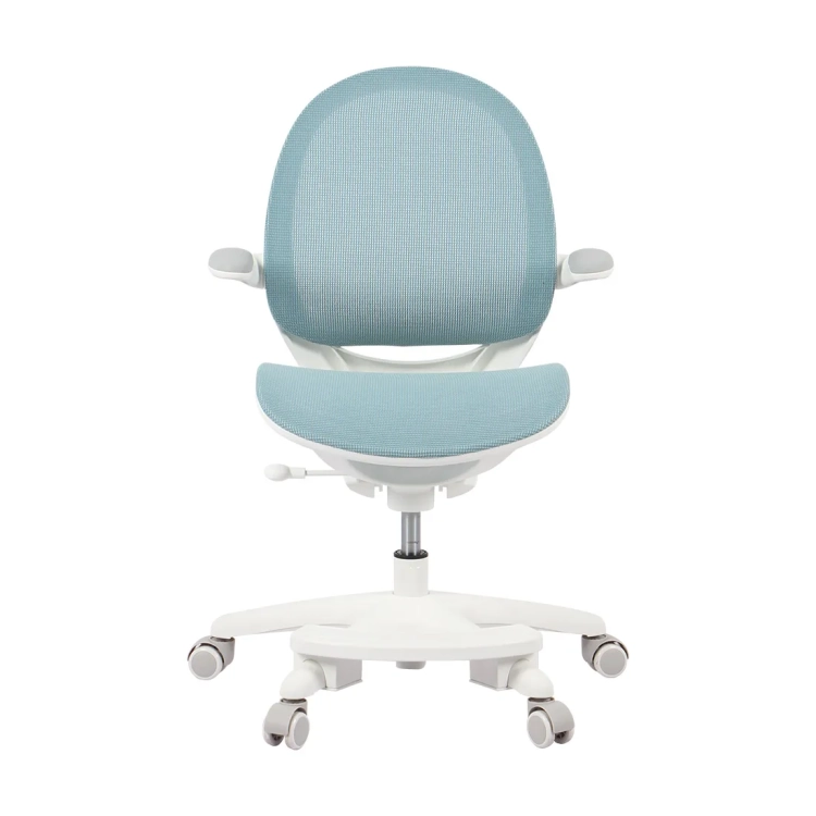 krzesło niebieskie ergonomiczne dla chłopca w stylu gamingowym