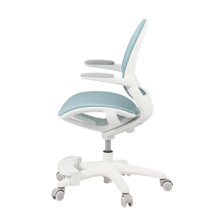 krzesło niebieskie ergonomiczne dla chłopca w stylu gamingowym