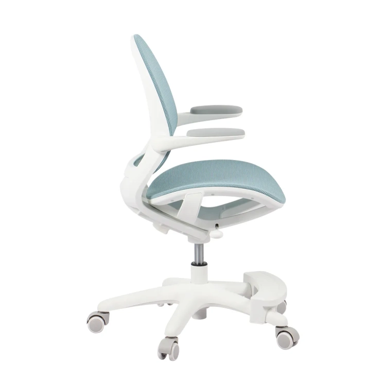 krzesło niebieskie ergonomiczne dla chłopca w stylu gamingowym