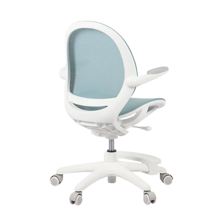 krzesło niebieskie ergonomiczne dla chłopca w stylu gamingowym