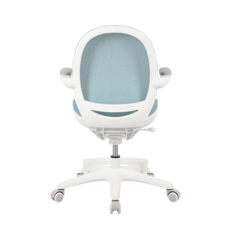 krzesło niebieskie ergonomiczne dla chłopca w stylu gamingowym