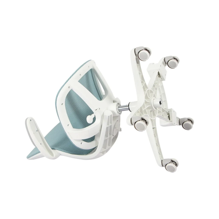 krzesło niebieskie ergonomiczne dla chłopca w stylu gamingowym