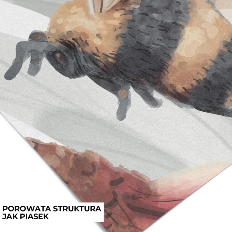 mural dziecięcy pastelowy z delikatnym wzorem łąki do pokoju dziewczynki i chłopca