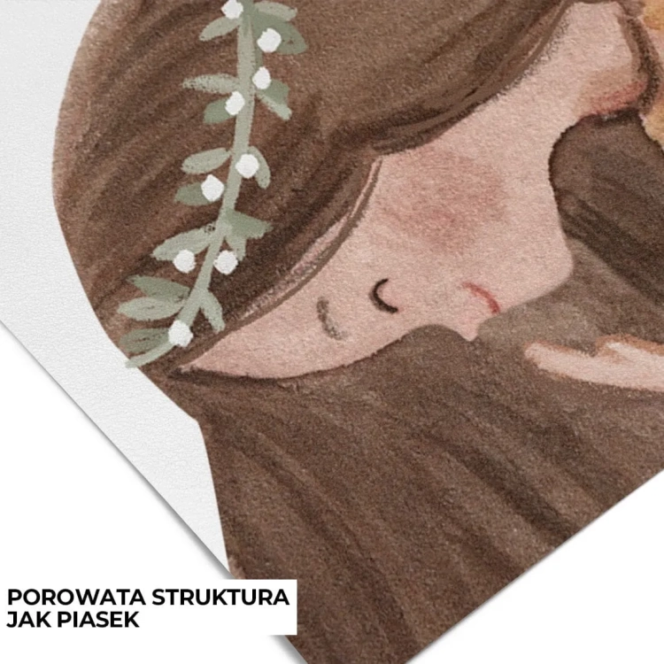 tapeta botaniczna w stylu baśniowym do pokoju dziewczynki
