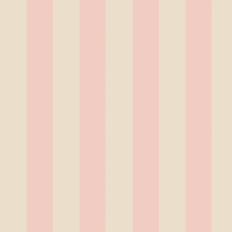 tapeta Gelati Rosa w pasy różowo-beżowe, pastelowa dekoracja ścienna do pokoju dziewczynki