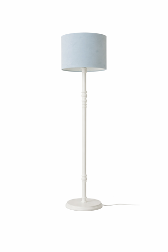 Drewniana lampa Velvet Blue w stylu skandynawskim