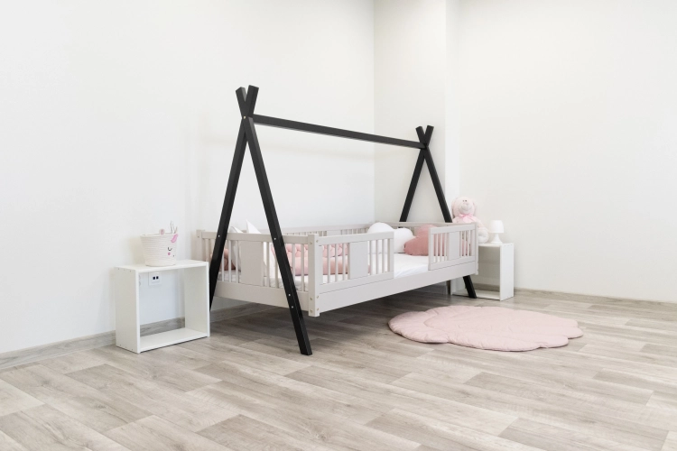 łóżko dziecięce tipi kaszmir do pokoju w stylu skandynawskim