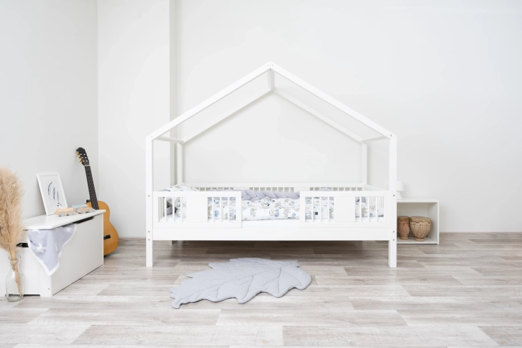łóżko domek white 90x200 do pokoju dziewczynki