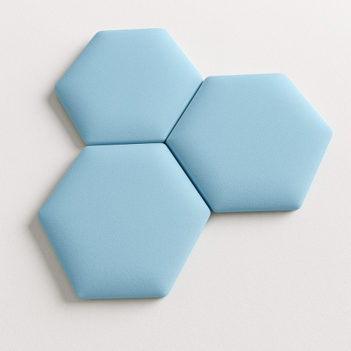 panel tapicerowany HEXAGON plaster miodu do sypialni