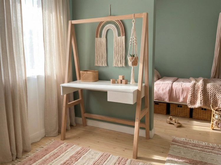 biurko Tipi rosnące z dzieckiem z wysokością 40 60 i 75 cm