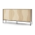 Komoda FLOW FW-03 Lenart w kolorze dąb Vincenza bielona i czarnym