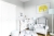 Lampa podłogowa Lovely Dots Grey – drewniana lampa z abażurem w szarym kolorze ozdobionym białymi kropkami. Idealna dekoracja do pokoju dziecka.
