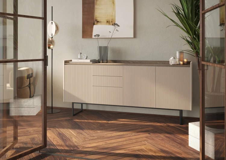Komoda LAGO LG-04 192 cm 3D3S z LED – aranżacja wnętrza 2 – Lenart