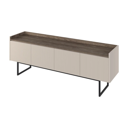 Szafka RTV LAGO LG-05 166 cm 4-drzwiowa z LED – Lenart