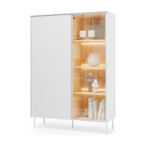 Witryna LIBA LB-02 110 cm 1D1W z LED – widok z przodu – Lenart