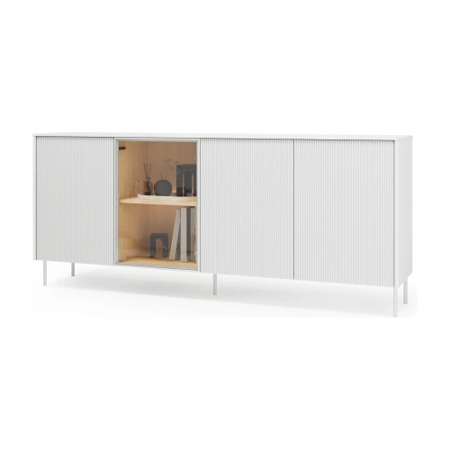 Komoda LIBA LB-03 195 cm 3D1W z LED – widok z przodu – Lenart