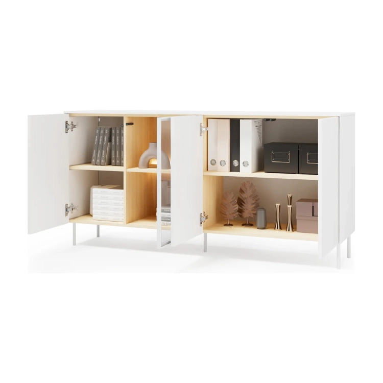 Komoda LIBA LB-04 170 cm 3D1W z LED – widok pod kątem – Lenart
