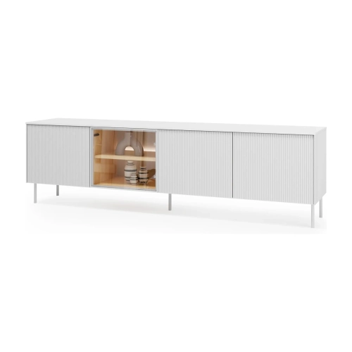 Szafka RTV stojąca LIBA LB-05A 195 cm z LED – widok z przodu – Lenart