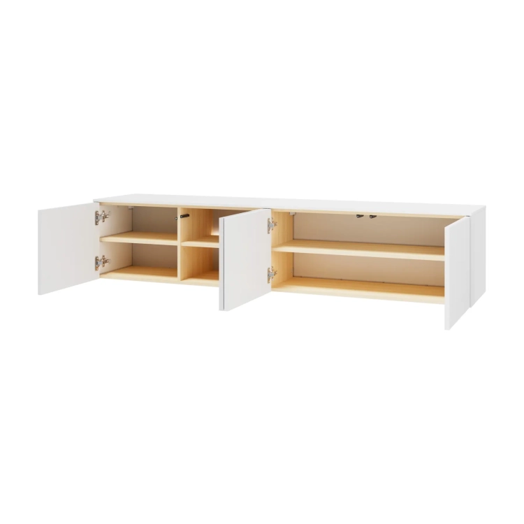 Szafka RTV wisząca LIBA LB-05B 195 cm z LED – widok z boku – Lenart