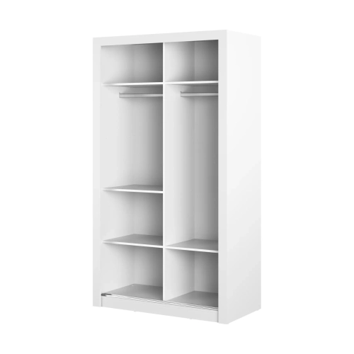 Szafa ARTI AR-19 2-drzwiowa 120 cm – biały Lenart, kolor biały – widok 2