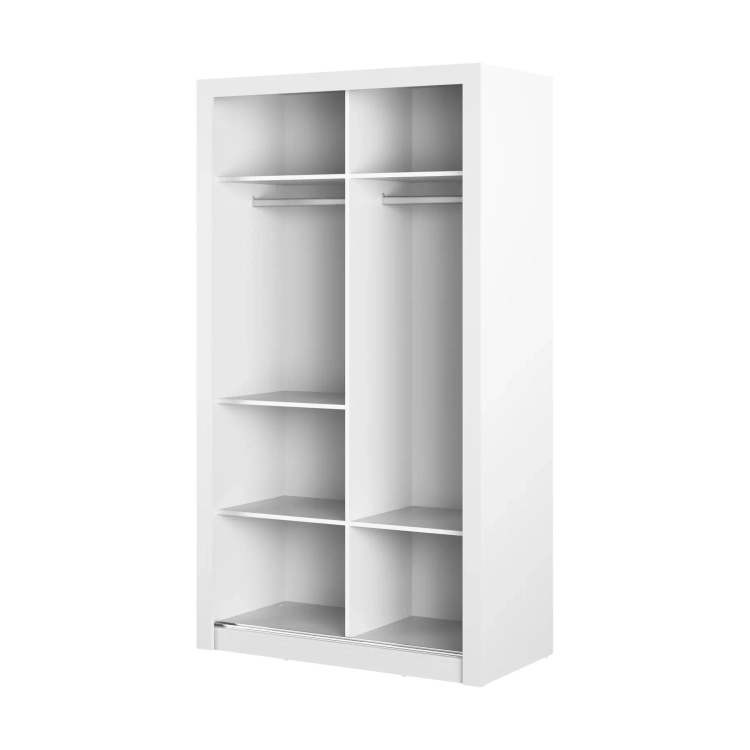 Szafa ARTI AR-19 2-drzwiowa 120 cm – biały Lenart, kolor biały – widok 2