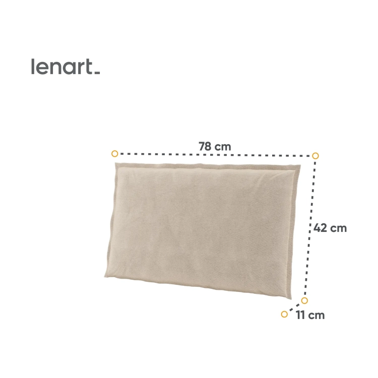 Zagłówek tapicerowany COZY CZ-06 160 cm – beżowy Lenart, kolor beżowy – widok 3