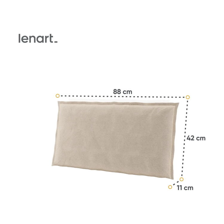 Zagłówek tapicerowany COZY CZ-07 180 cm – beżowy Lenart, kolor beżowy – widok 3