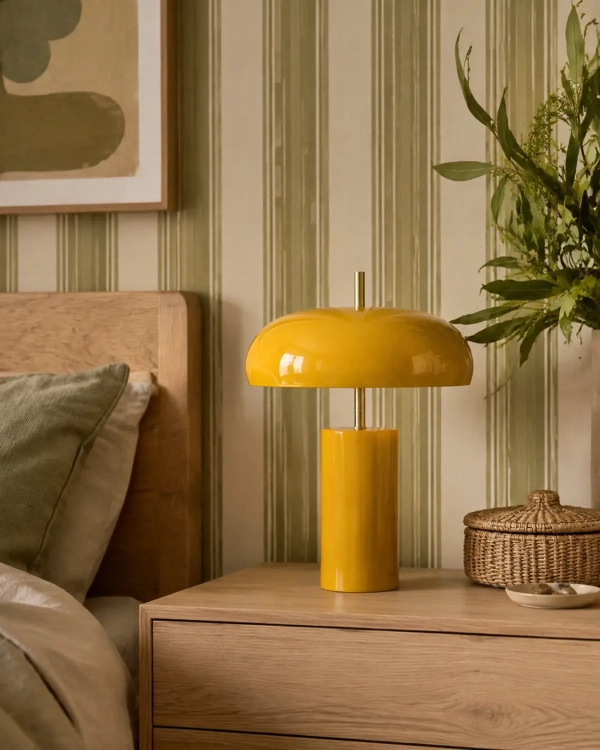 musztardowa-lampa-retro-drewniany-stolik-nocny.webp