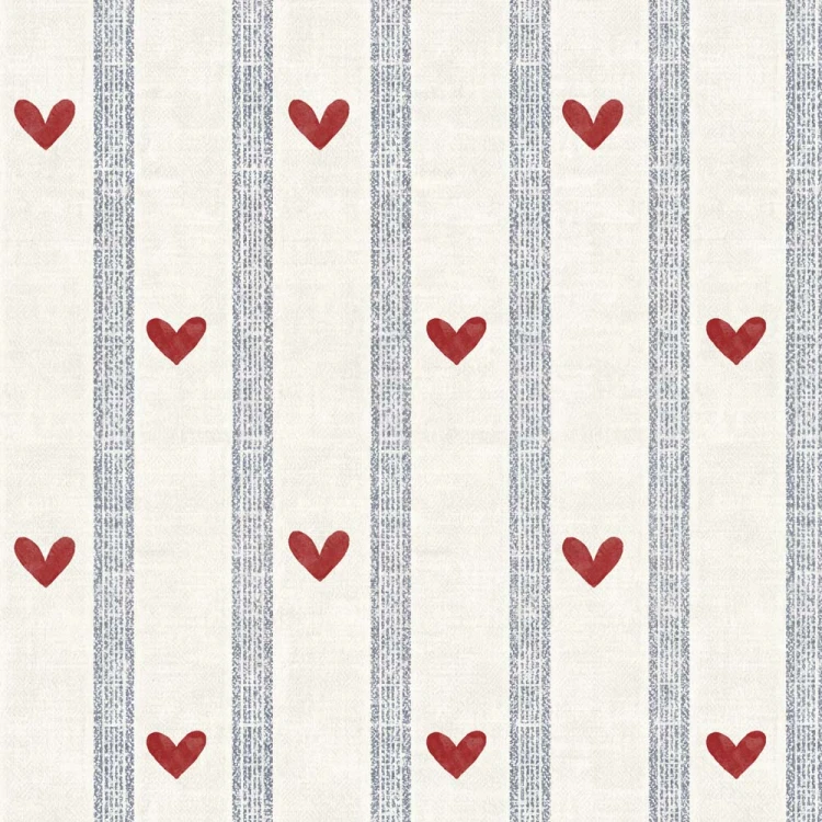 Tapeta Dekornik Hearts and Stripes Morning – serduszka i paski