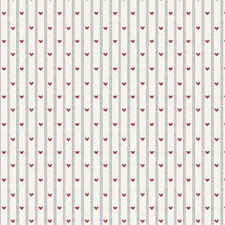 Tapeta Dekornik Hearts and Stripes Morning – serduszka i paski