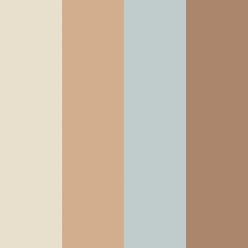 Tapeta Dekornik Stripes Four Natural – wzór pasów w odcieniach beżu błękitu cappuccino i mocca