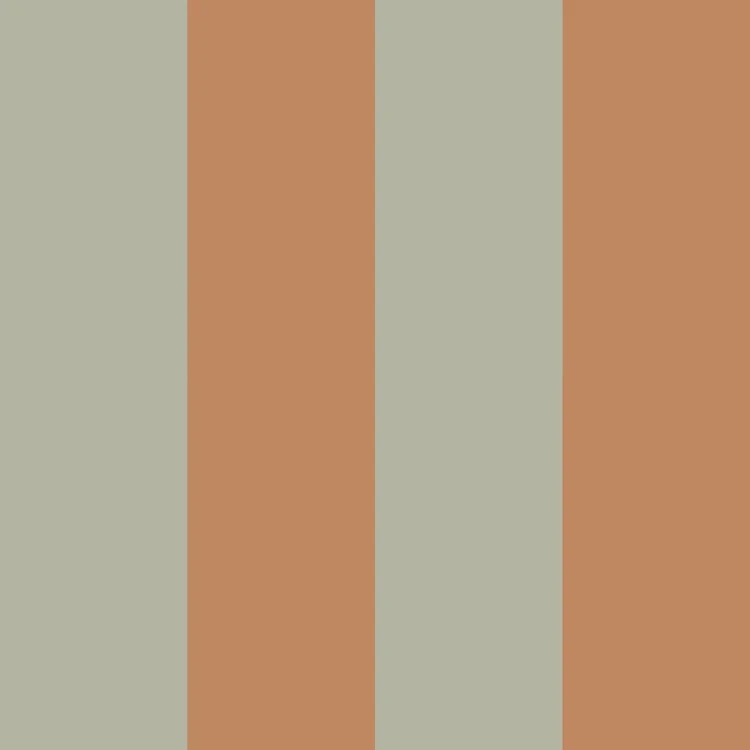 Wzór tapety Dekornik Stripes Green Brown – stonowane zielone i brązowe pasy