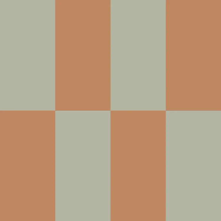 Dekornik Stripes Green Brown Upside Down – wzór zielono-brązowych pasów z odwróceniem