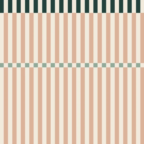 Wzór tapety Dekornik Stripes Happy Cherry Pink and Green – różowe pasy z zielonym akcentem