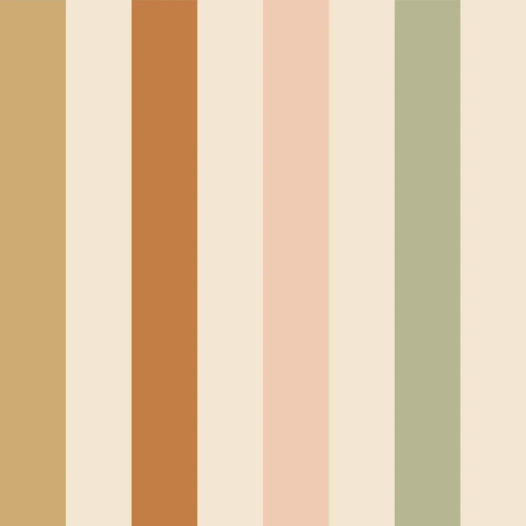 Tapeta Dekornik Stripes Natural – wąskie pasy w ciepłych naturalnych kolorach
