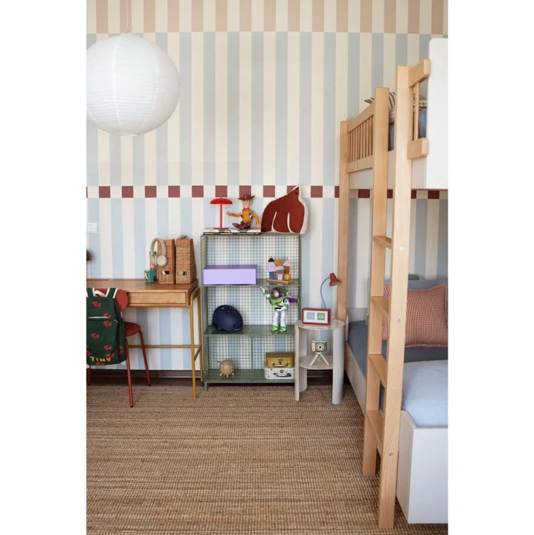 Tapeta Dekornik Nostalgia Beige Blue – kolejne ujęcie aranżacji pokoju