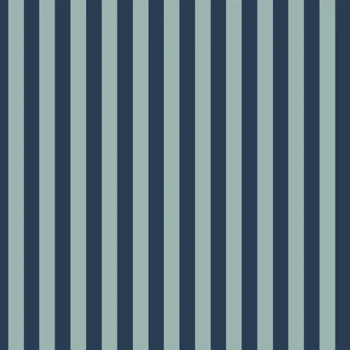 Powtarzalny układ granatowo-błękitnych pasów tapety Dekornik Wide Stripes 2 Shades of Blue