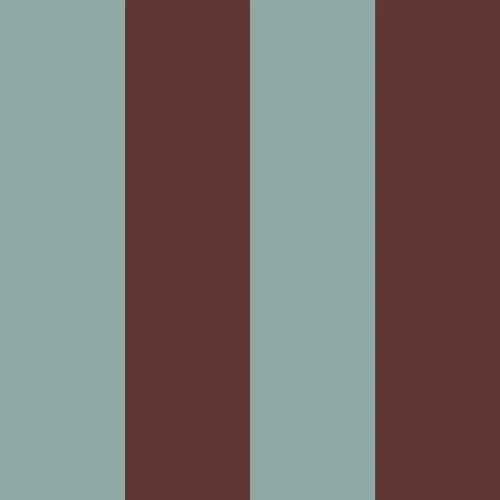 Dekornik Wide Stripes Classy Brown and Mint – szerokie brązowo-miętowe pasy
