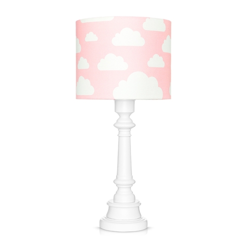 lampa dla dzieci różowa w chmurki do pokoju dziewczynki