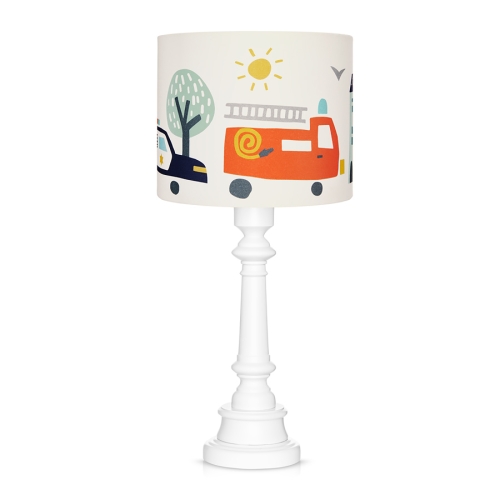 lampa dla chłopca na szafkę nocną z regulacją światła