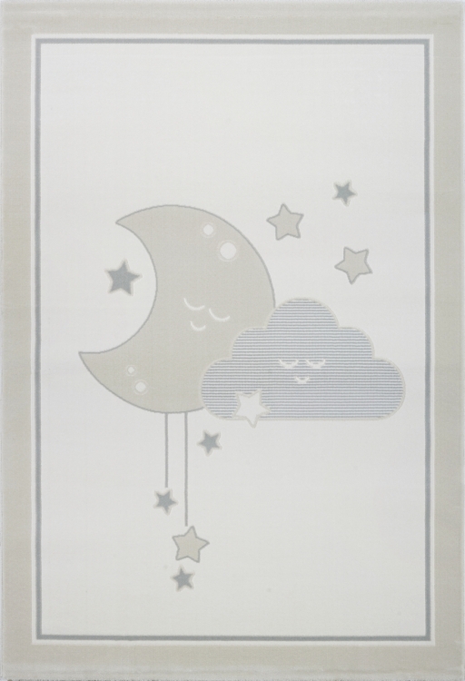 Kinderteppich Kids love Rugs EDITION DREAMS silbergrau 1
