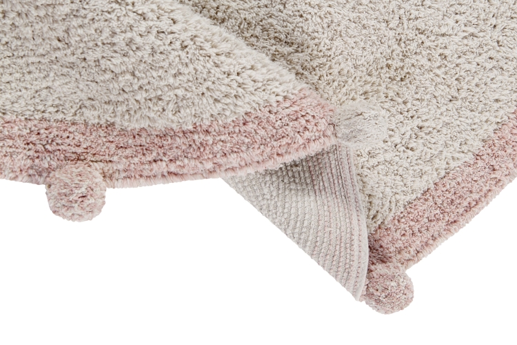 Dywan bubbly do prania w prace vintage nude