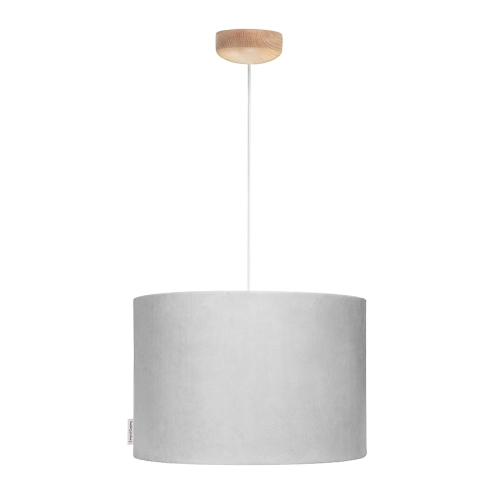 lampa wisząca szara aksamitna welurowa