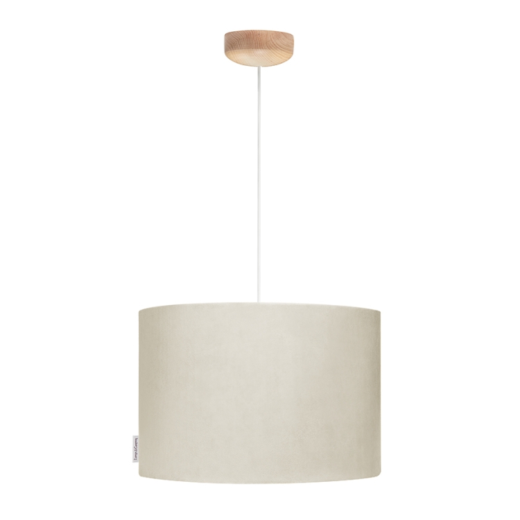 lampa wisząca kremowa aksamitna
